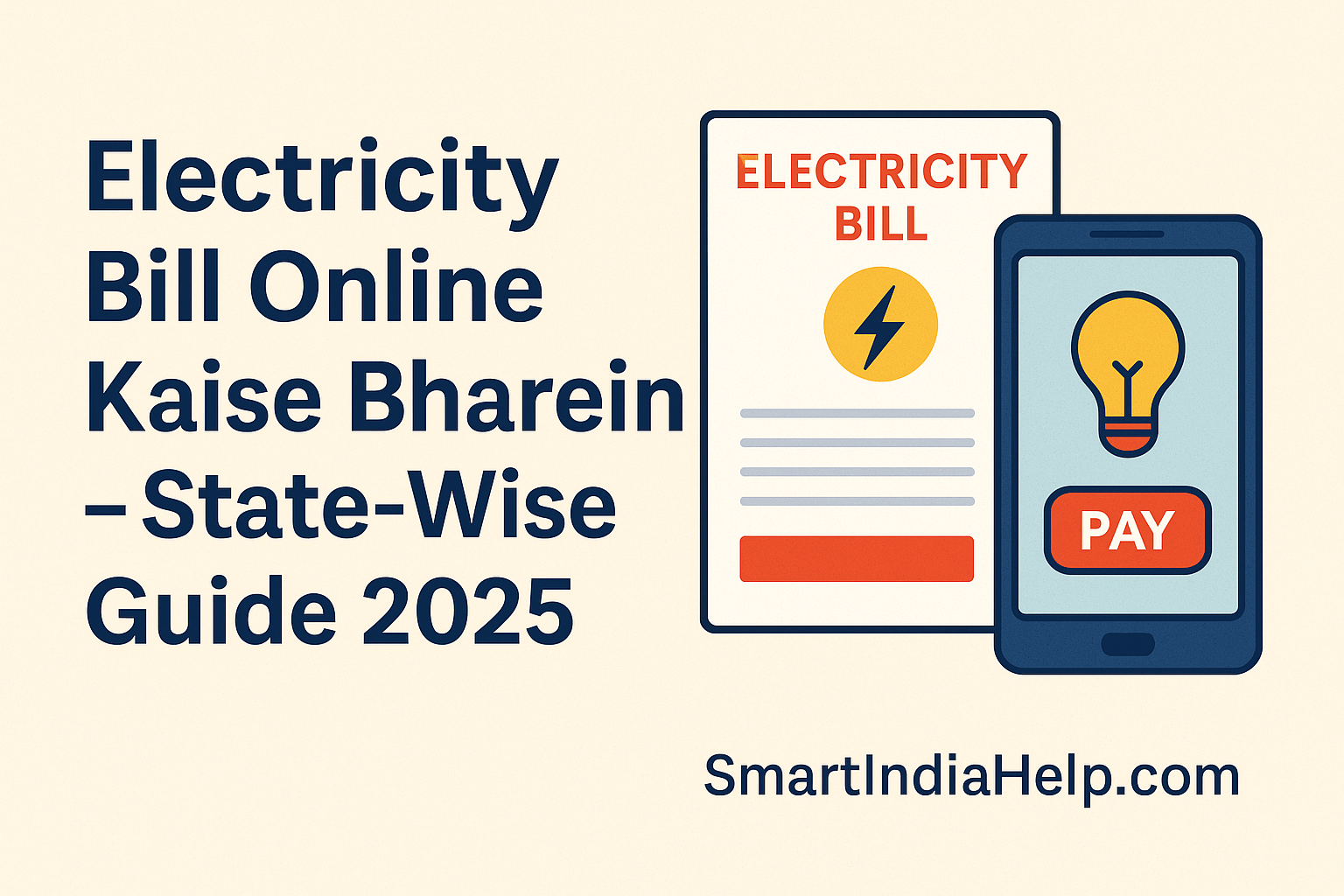 Electricity bill online kaise bharein state wise 2025