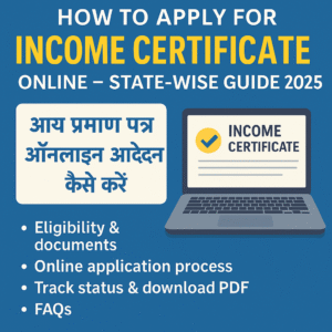 How to apply for Income certificate