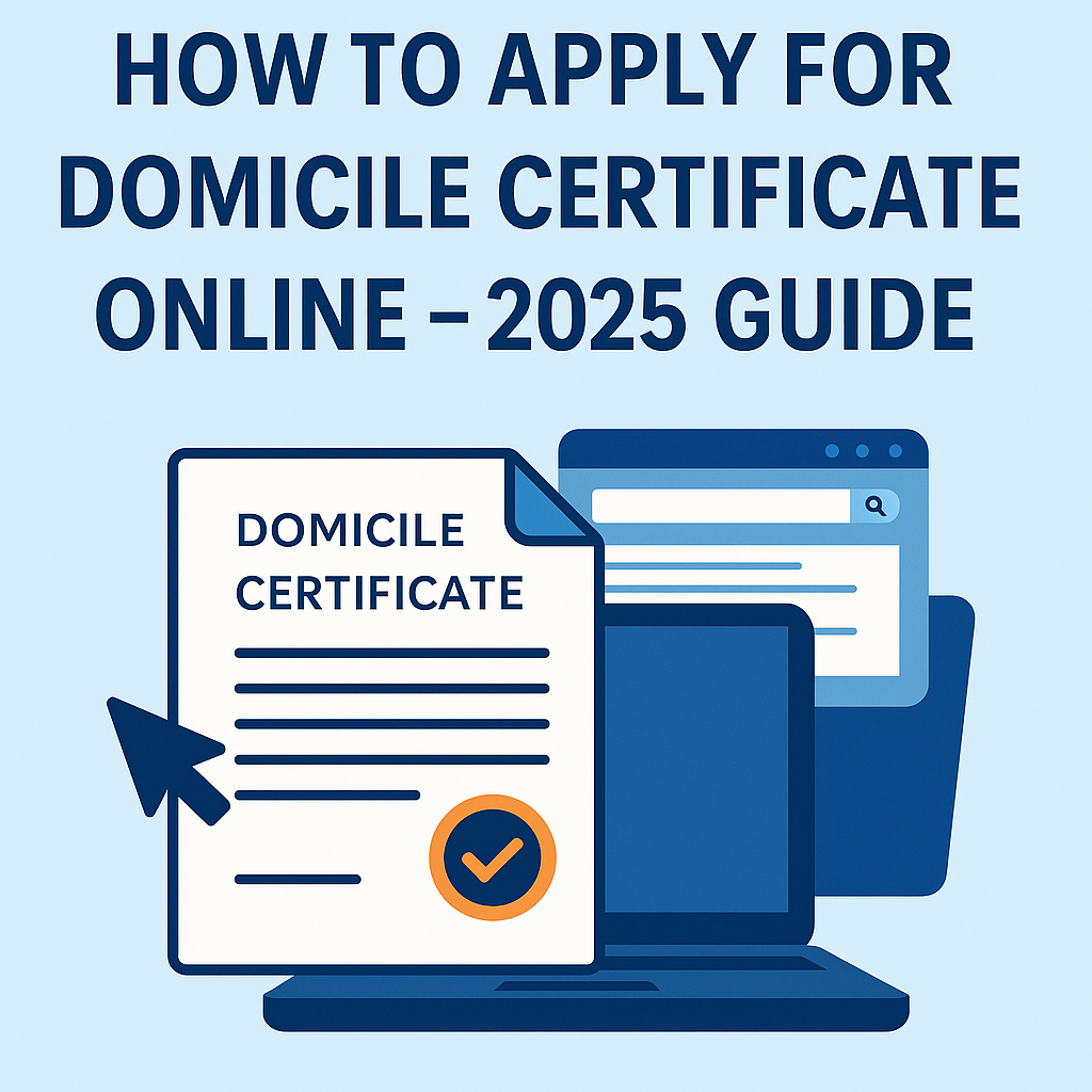 How to apply domicile certificate online