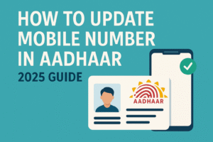 How to update mobile number in Aadhar