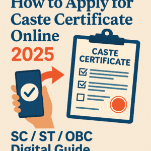 SC ST OBC Caste Certificate
