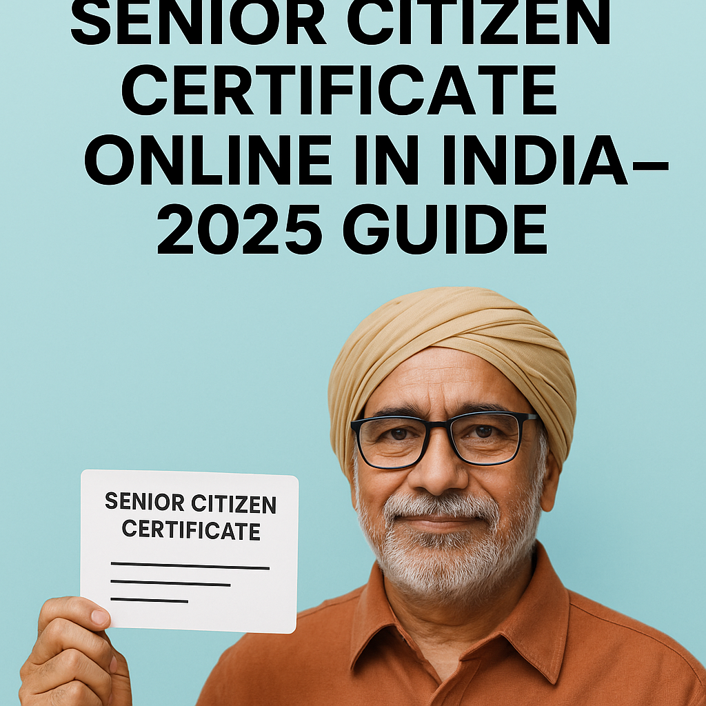 Senior Citizen Certificate Online in India